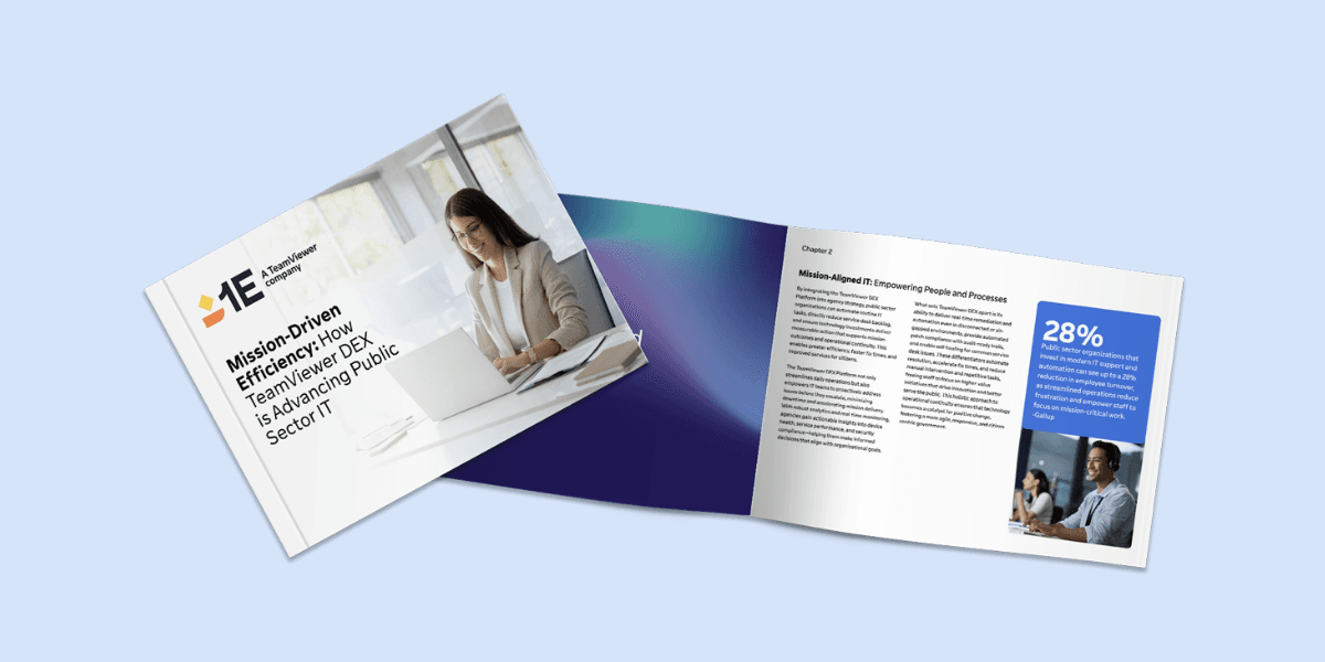 Mission-Driven Efficiency: How TeamViewer DEX is Advancing Public Sector IT