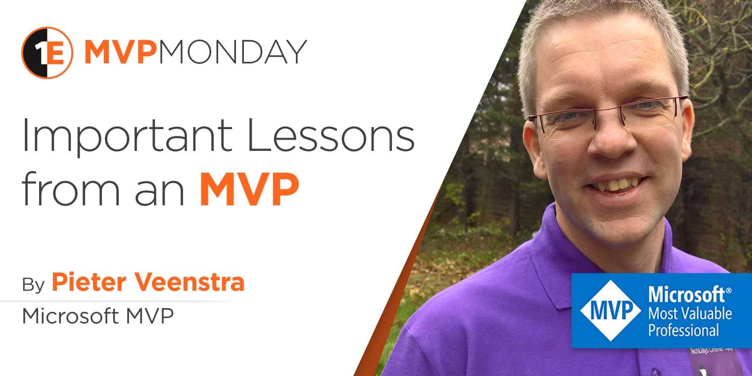 MVP Monday: Lessons from Pieter Veenstra MVP Monday: Lessons from Pieter Veenstra