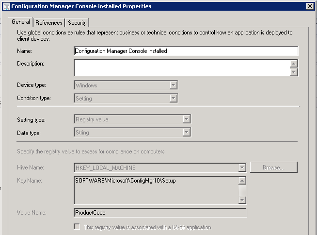 Configuration manager console