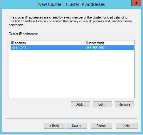 LG - New Cluster IP Address