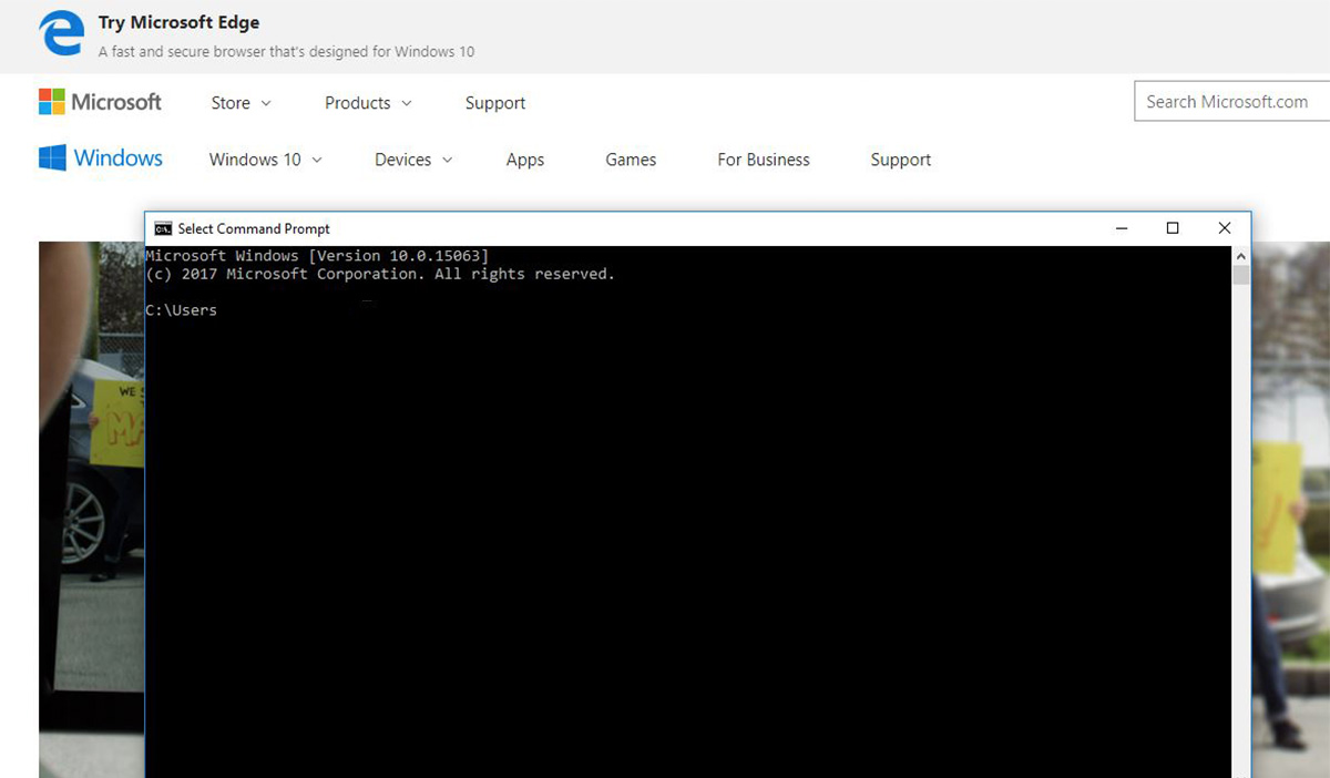 How to bring back Command Prompt after Win10 1703 updates