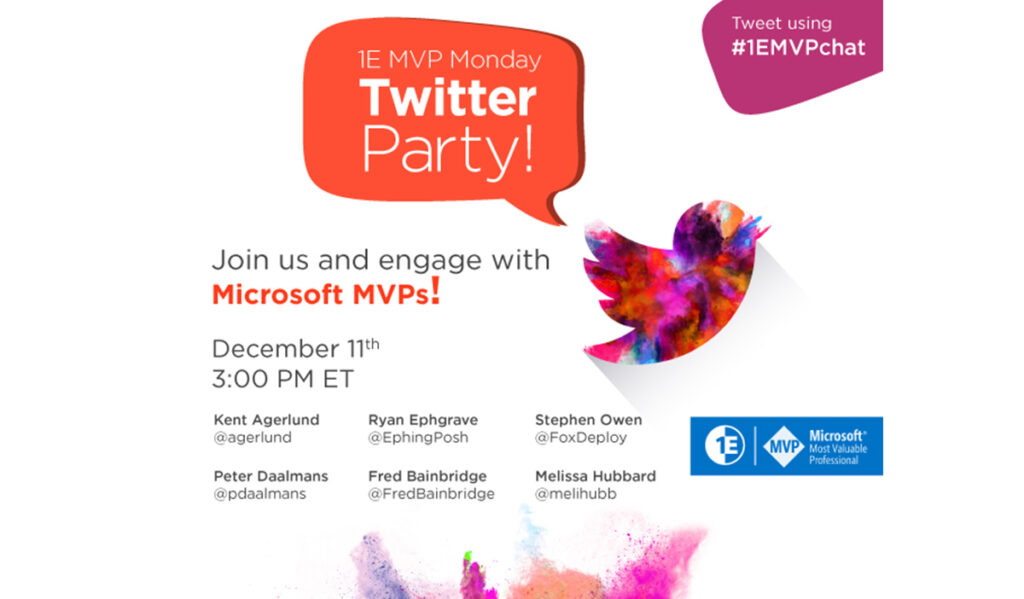 #1EMVPchat Twitter Party December 11th
