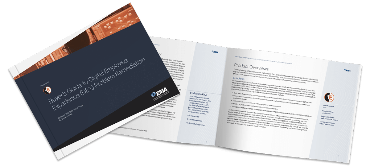 Buyer’s Guide to Digital Employee Experience (DEX) Problem Remediation