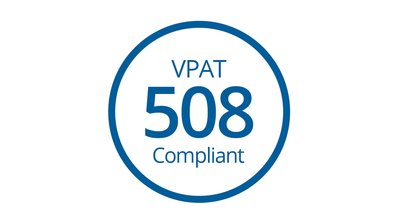 VPAT 508 compliant